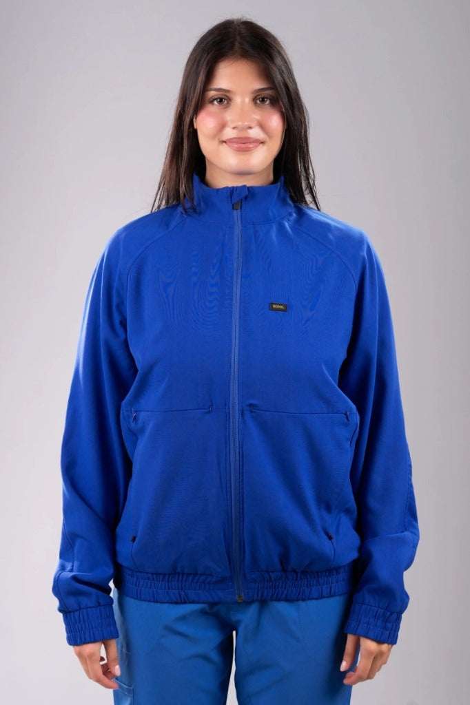 E. Royal scrubs jacket - unisex , male , female